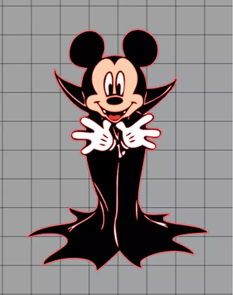 Archivo Para Vinilo Mickey Dracula