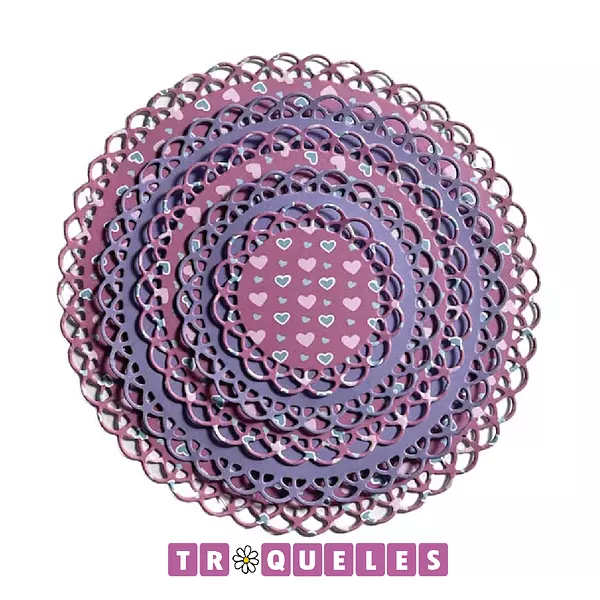 3945 Troquel Circulo Blonda * 5 Pz