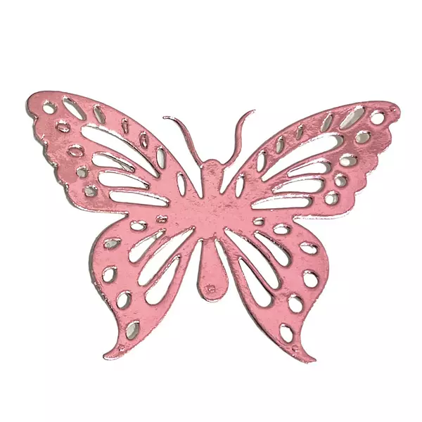 12 Mariposas Troqueladas Rosadas