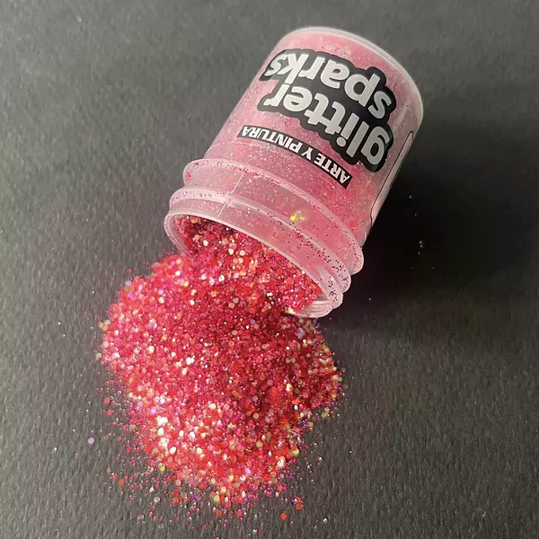 Escarcha Glitter Spark Roja