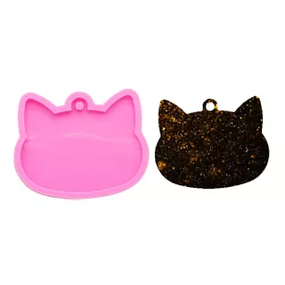 Molde Silicona Cara Gato Grande