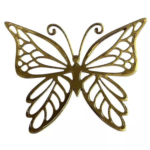 12 Mariposas Troqueladas Doradas