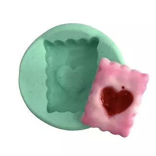 Molde Silicona Galleta Cuadrada