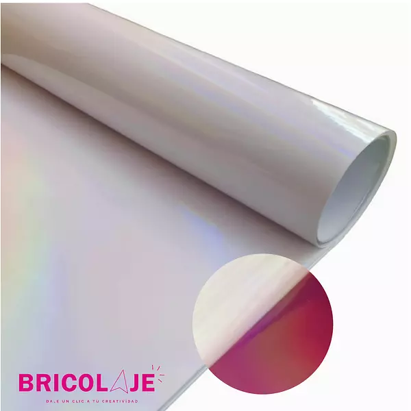 Vinilo Holografico Transparente Arcoiris