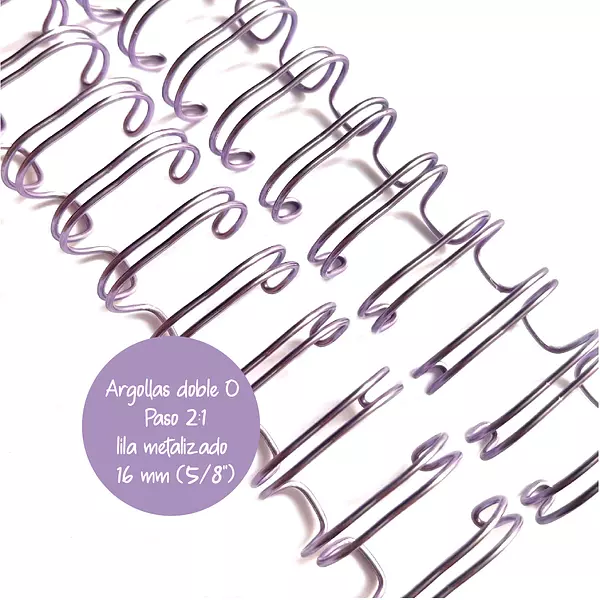 Argollas Para Cinch 5/8 Lila Metalizado * 2 Pz