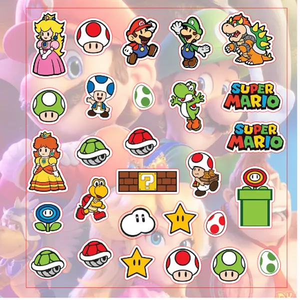 Archivo Print And Cut Super Mario