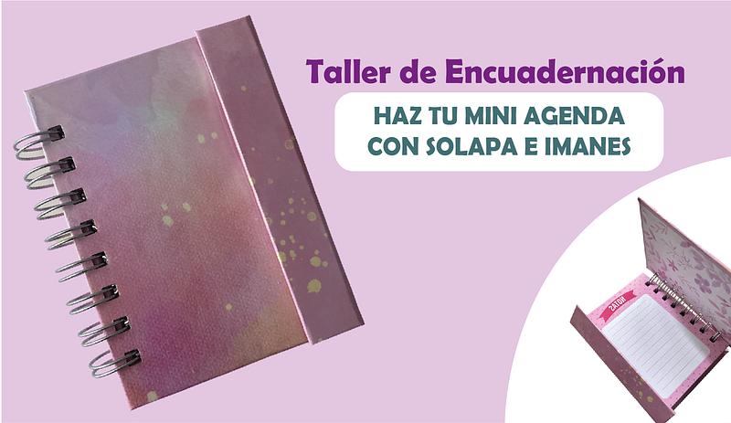 Taller Haz tu mini agenda con solapa e imanes