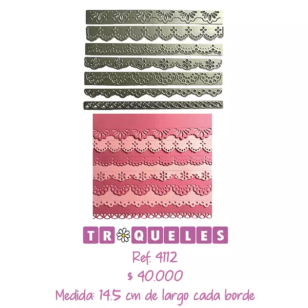 4112 Troquel Bordes * 7 Pz