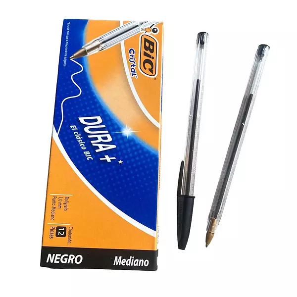 Lapicero Bic Negro * 12 Unidades