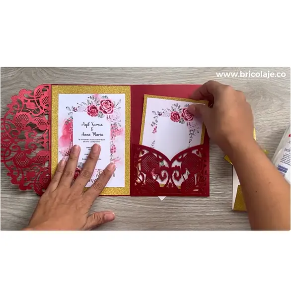 Invitacion con troqueles
