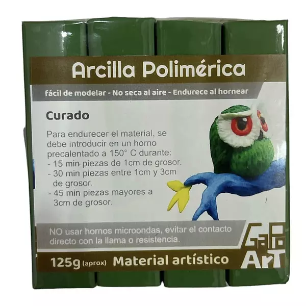 Arcilla Polimerica Verde Oliva * 125 Gramos