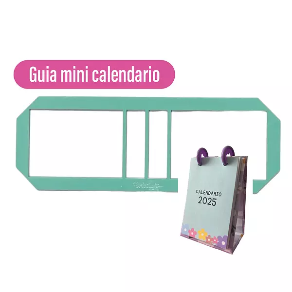 Guia Mini Calendario Verde Menta