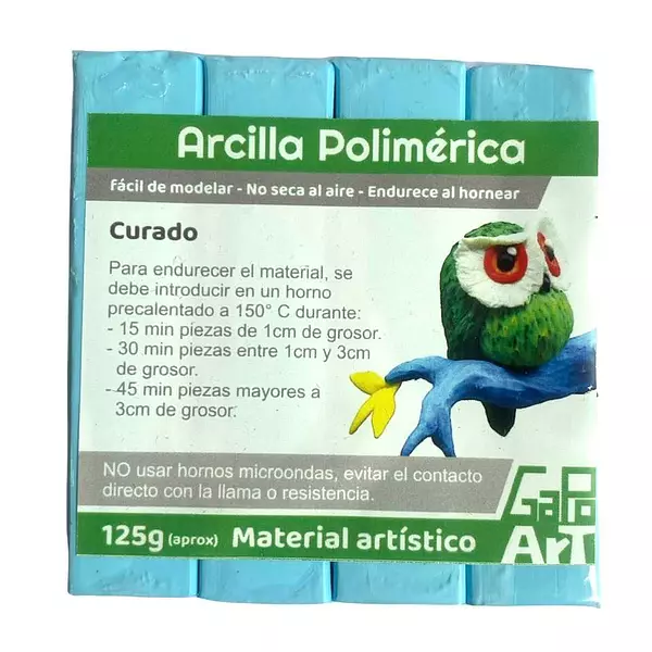 Arcilla Polimerica Celeste * 125 Gramos