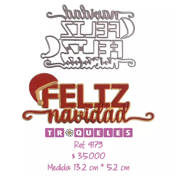 4179 Troquel Feliz Navidad