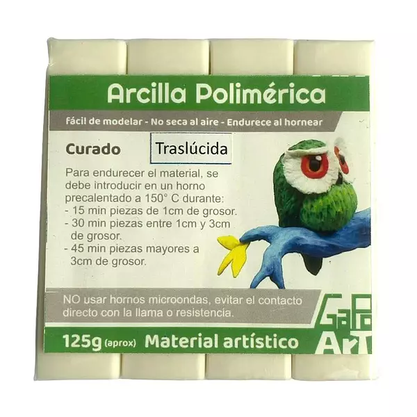 Arcilla Polimerica Traslucida * 125 Gramos