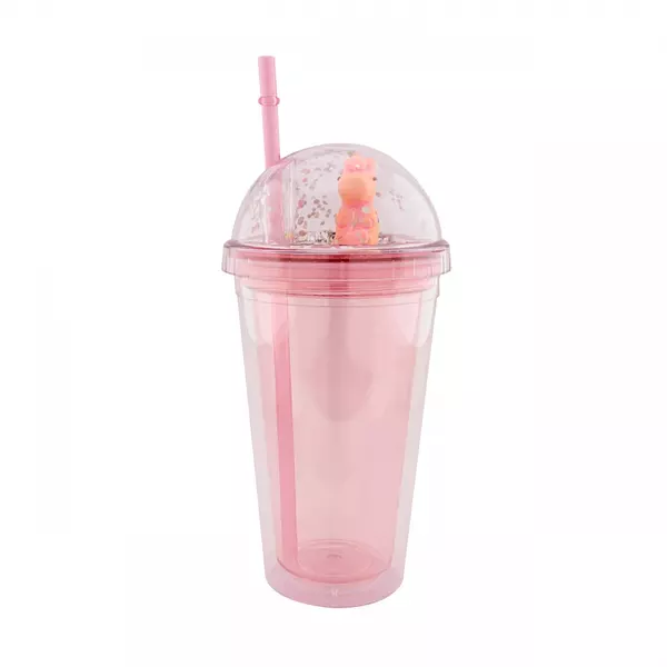 Vaso Glitter Liso Unicornio