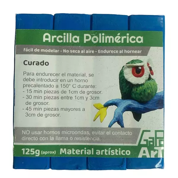 Arcilla Polimerica Azul * 125 Gramos