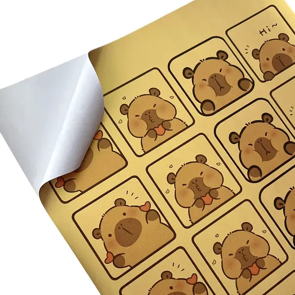 Papel Dorado Adhesivo Inkjet * 20 Hojas