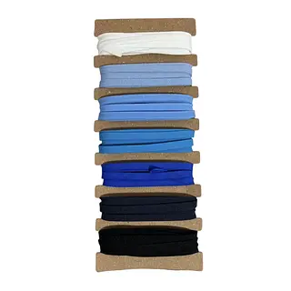 Kit #8 Elastico Colores Azules