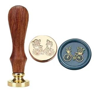 Sello Lacre Bicicleta Flores