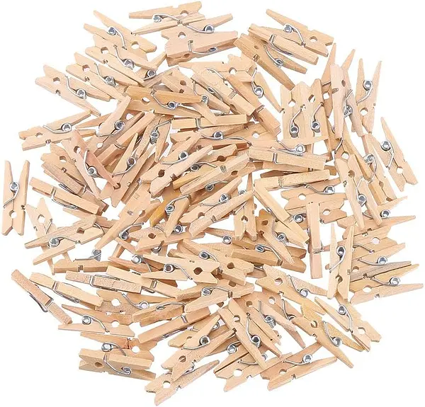 Mini Gancho Madera * 50 Pz