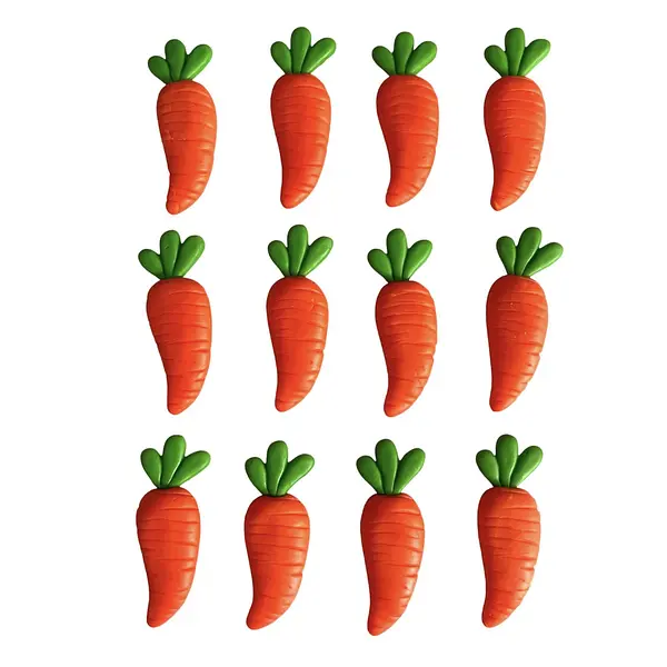 12 Zanahorias En Porcelanicron