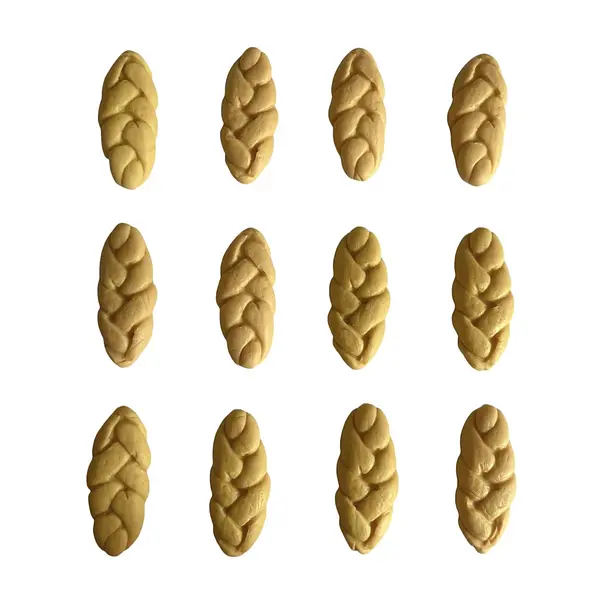 12 Panes Trenzados En Porcelanicron
