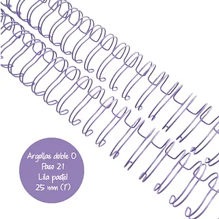Argollas Para Cinch 1" Lila Pastel