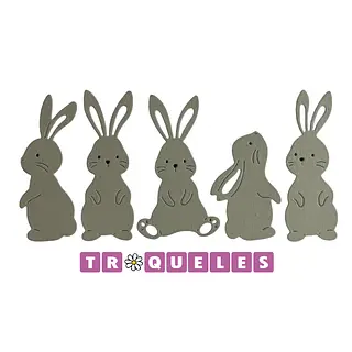 4276 Troquel Conejos Varios