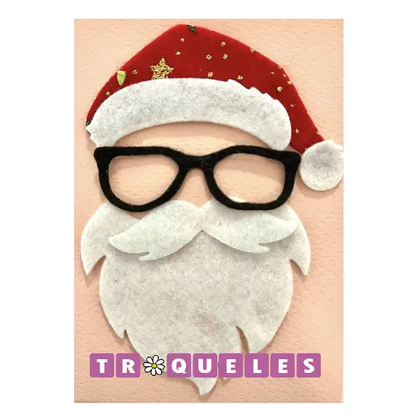 4267 Troquel Cara Papa Noel