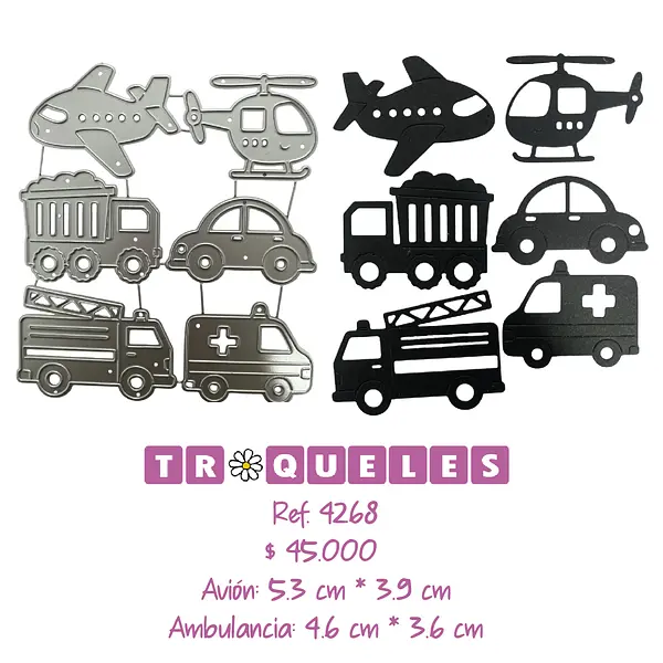 4268 Troquel Medios De Transporte