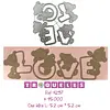 4297 Troquel Love Con Ositos