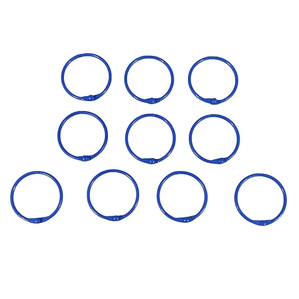 Argollas Abatibles Azul Rey * 10 Pz
