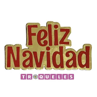 4265 Troquel Feliz Navidad Con Fondo