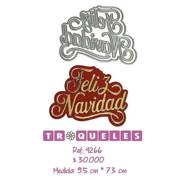 4266 Troquel Feliz Navidad