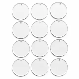 12 Acrilicos En Forma Circular