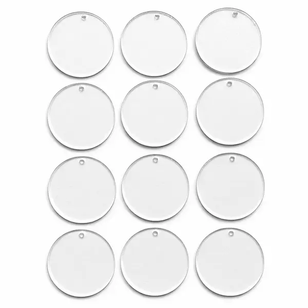 12 Acrilicos En Forma Circular