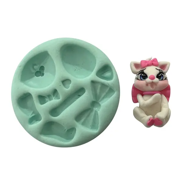 Molde Silicona Gata Marie