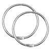 Argollas Abatibles Plateadas 2" * 12 Pz