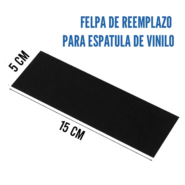 Felpa De Repuesto Para Espatula Ancha * 2 Unidades