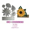 4328 Troquel Girasol Con Tronco