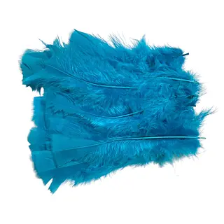 Plumas De Color Turquesa * 24 Unidades