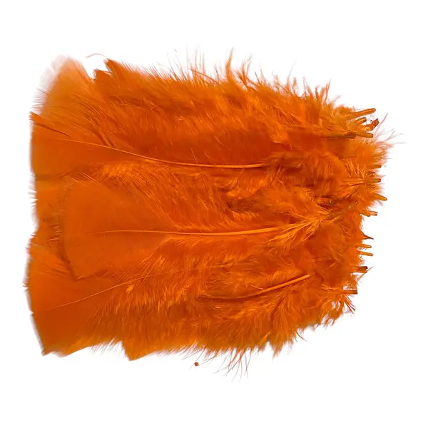Plumas De Color Naranja * 24 Unidades