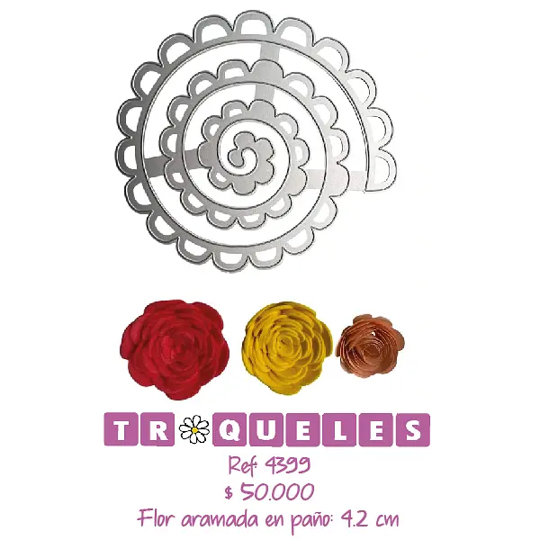 4399 Troquel Flor Espiral