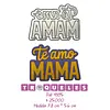4395 Troquel Te Amo Mamá