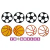 4389 Troquel Mini Balon Futbol Y Baloncesto