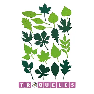4398 Troquel Variedad Hojas Otoño