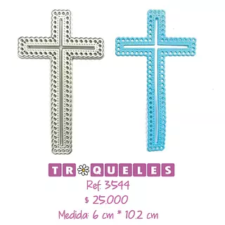 3544 Troquel Cruz Con Huecos