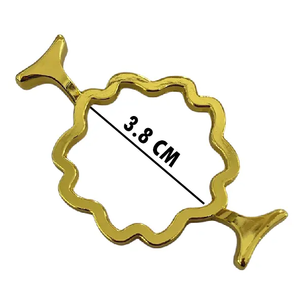Base Metalica Flor Para Sello 2.5 Cm