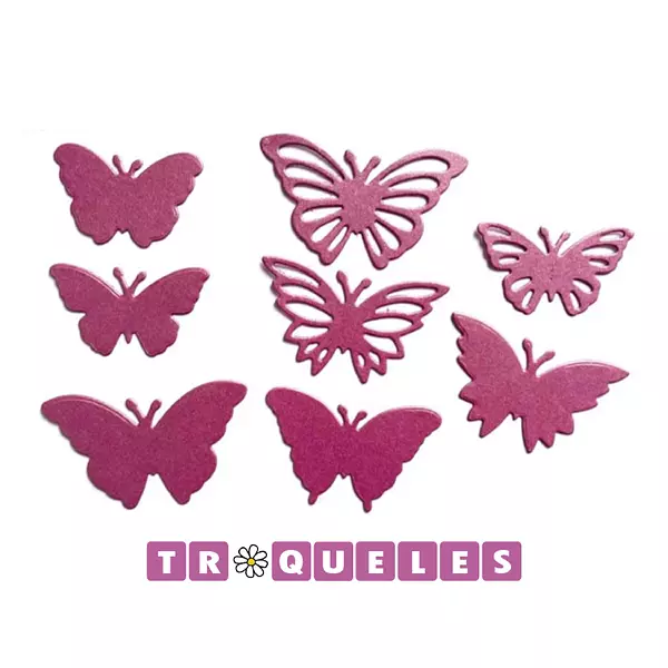 T2872 Troquel Mariposas * 8 Pz